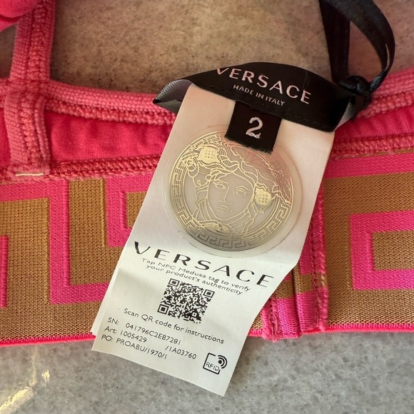 Versace Bikini Top Triangle Spugn - Picture 4 of 13